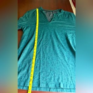 Green mens slim fit henley long sleeve